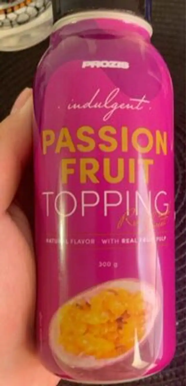 Topping front packaging