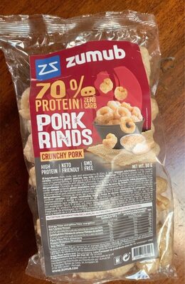 Pork Rinds 70% protein 0 carb