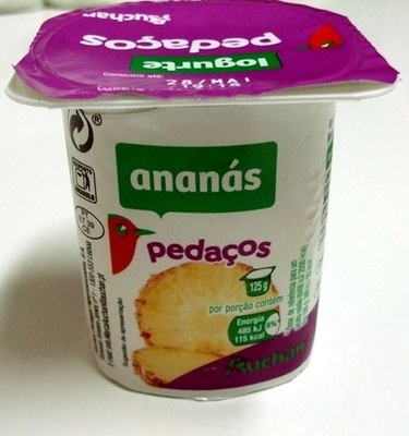pedaços ananás front packaging
