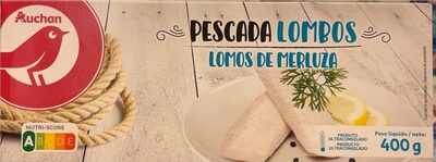 Lomos de merluza front packaging