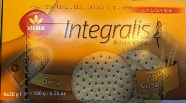 Vieira Integralis Biscuits 175 front packaging
