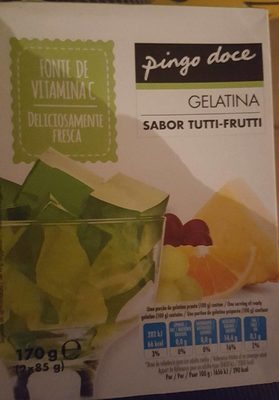 Gelatina Sabor Tutti-Frutti