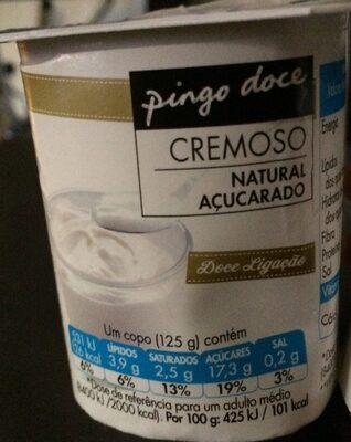 Cremoso Natural Açucarado