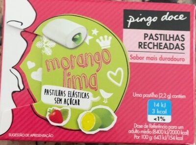 Pastilhas Recheadas Morango Lima