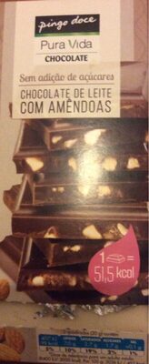 Chocolate Chocolate de Leite com Amêndoas