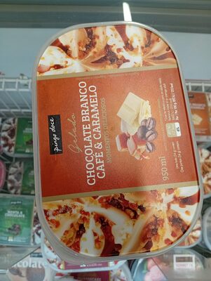 Gelado Chocolate Branco, Café E Caramelo