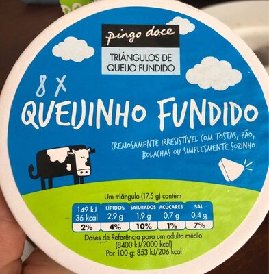 Triângulos de Queijo Fundido