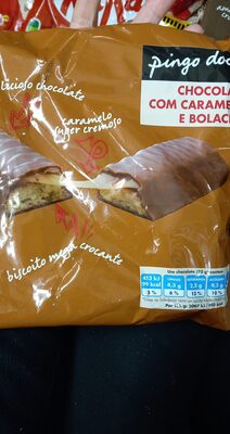 Snack Chocolate com Caramelo e Bolacha