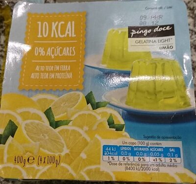 Gelatina Light* Limão front packaging