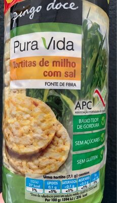 Tortitas de milho com sal