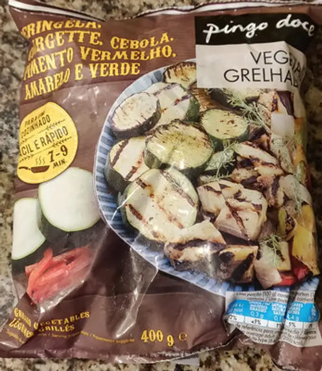 Vegetais Grelhados front packaging