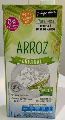 Bebida à Base de Arroz, Arroz, Original front packaging