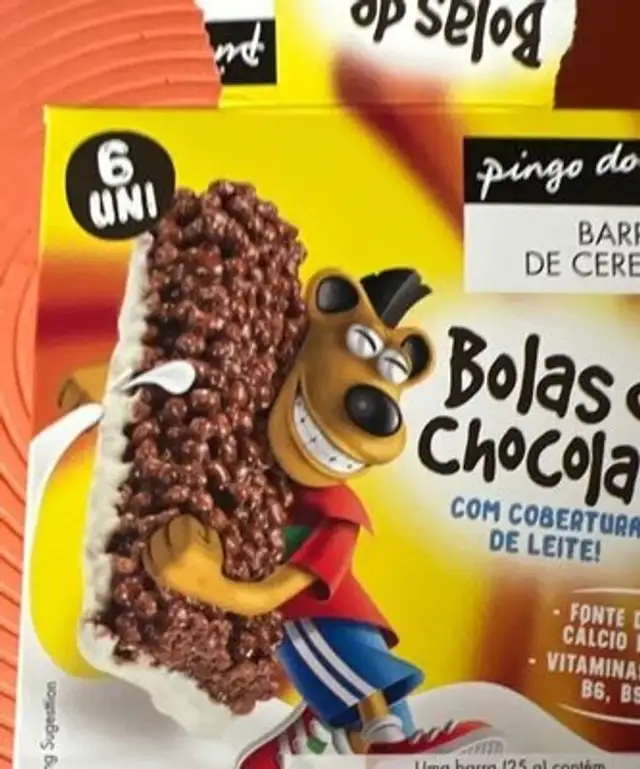Barras cereais front packaging