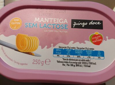 Manteiga sem Lactose