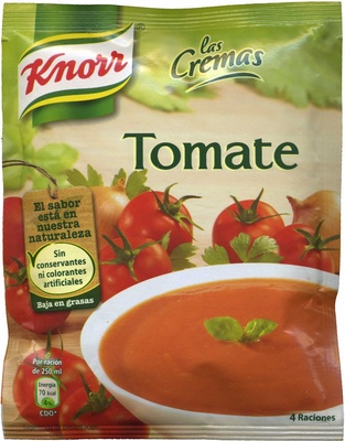 Crema de tomate front packaging