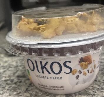 Iogurte Grego Granola, Chocolate e Amêndoas Salgadas