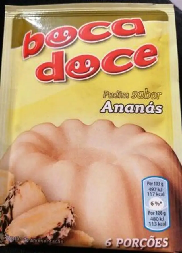 Pudim sabor Ananás front packaging