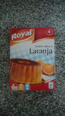 Pudim sabor a laranja front packaging