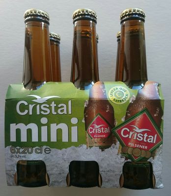 Cerveja Cristal Mini 6x20cl front packaging