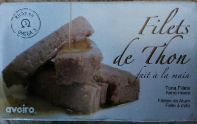 Filetes de atum em lata