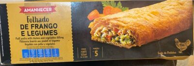 Folhado de Frango e Legumes