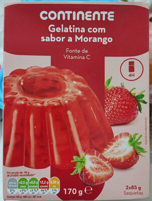 Gelatina com sabor a Morango