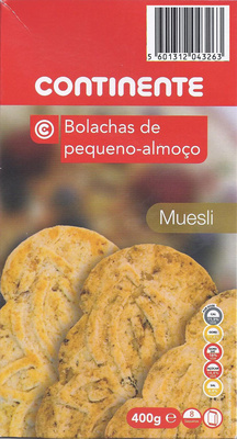 Biscoitos matinais Muesli