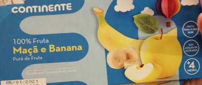 Puré de Fruta Maçã e Banana