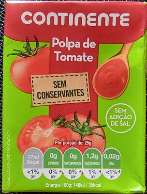 Polpa de Tomate front packaging