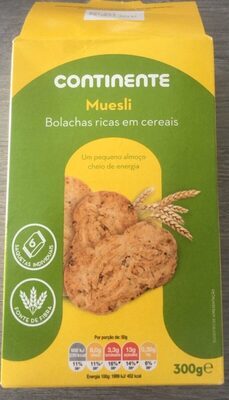 Bolachas ricas em cereais