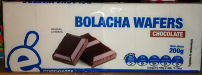 Bolacha Wafers Chocolate front packaging