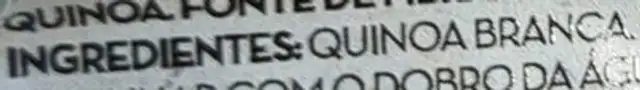 Quinoa ingredients label