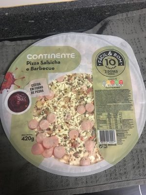 Pizza Salsicha e Barbecue front packaging
