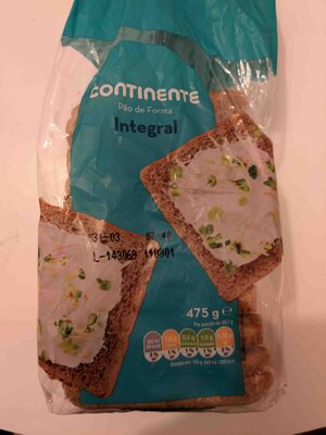 Pão Forma Integral front packaging