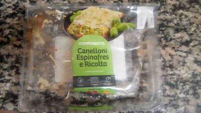 Canelloni espinafres e ricota
