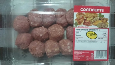 Porco Almondegas Temperadas 470 g