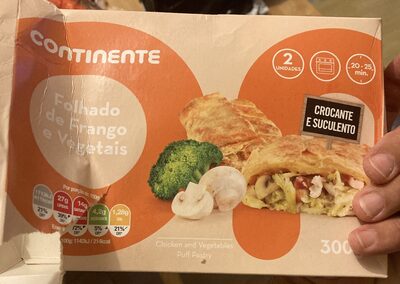 Folhados de Frango e Vegetais