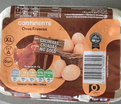 Ovos Frescos front packaging