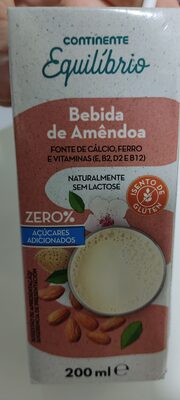 Bebida de Amêndoa front packaging