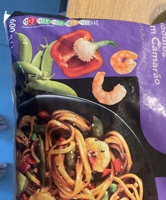 Noodles com camarão