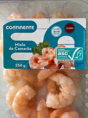 Miolo de Camarão Calibre 30/40