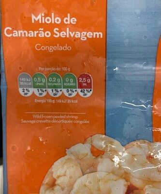 Miolo de Camarão Selvagem Congelado