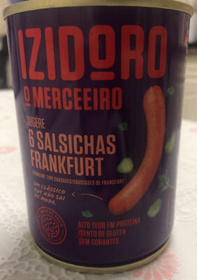 Izidoro Salsichas Frankfurt front packaging