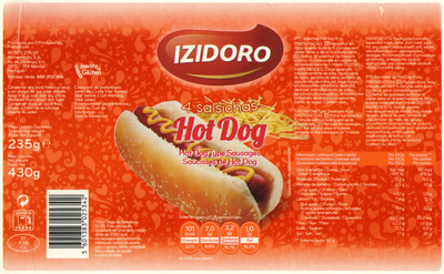 4 Salsichas Hot Dog front packaging