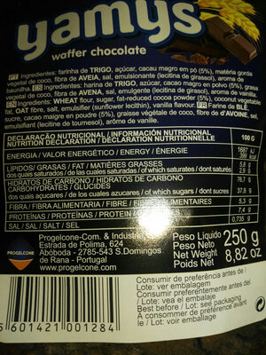Yamys Waffer chocolate