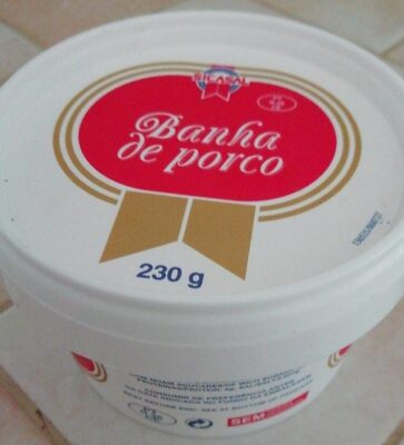 Banha de porco front packaging