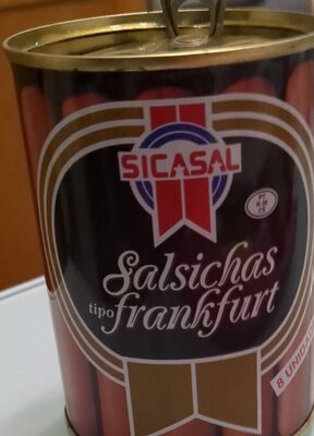 Salsichas tipo frankfurt front packaging