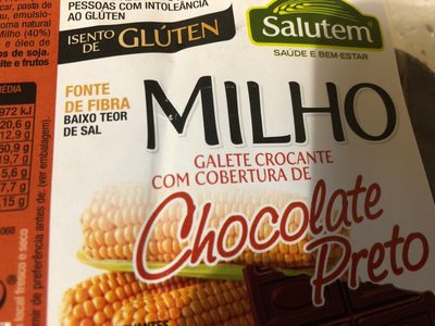 Galette mais enrobe chocolat noir