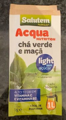 Acqua nutrition front packaging