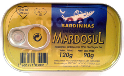 Sardinhas em Óleo Vegetal